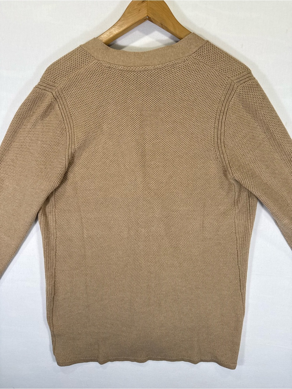 J. Jill Tan Button-Front V-Neck Cardigan - Picture 9 of 11